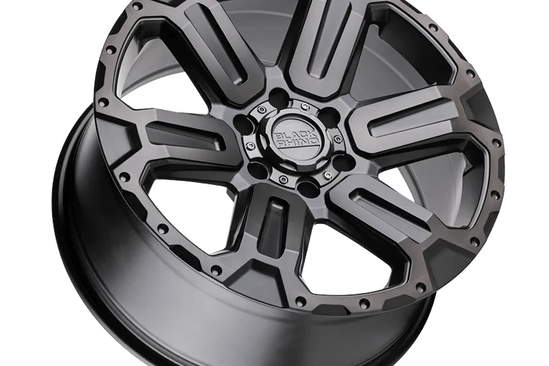 Llanta de aleación Matte Gunmetal W/ Brushed Face & Gunmetal Tint Wanaka Black Rhino 9.0x18 ET12 112