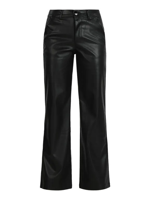 Louise Doro Pantalón ancho de mujer en ecopiel