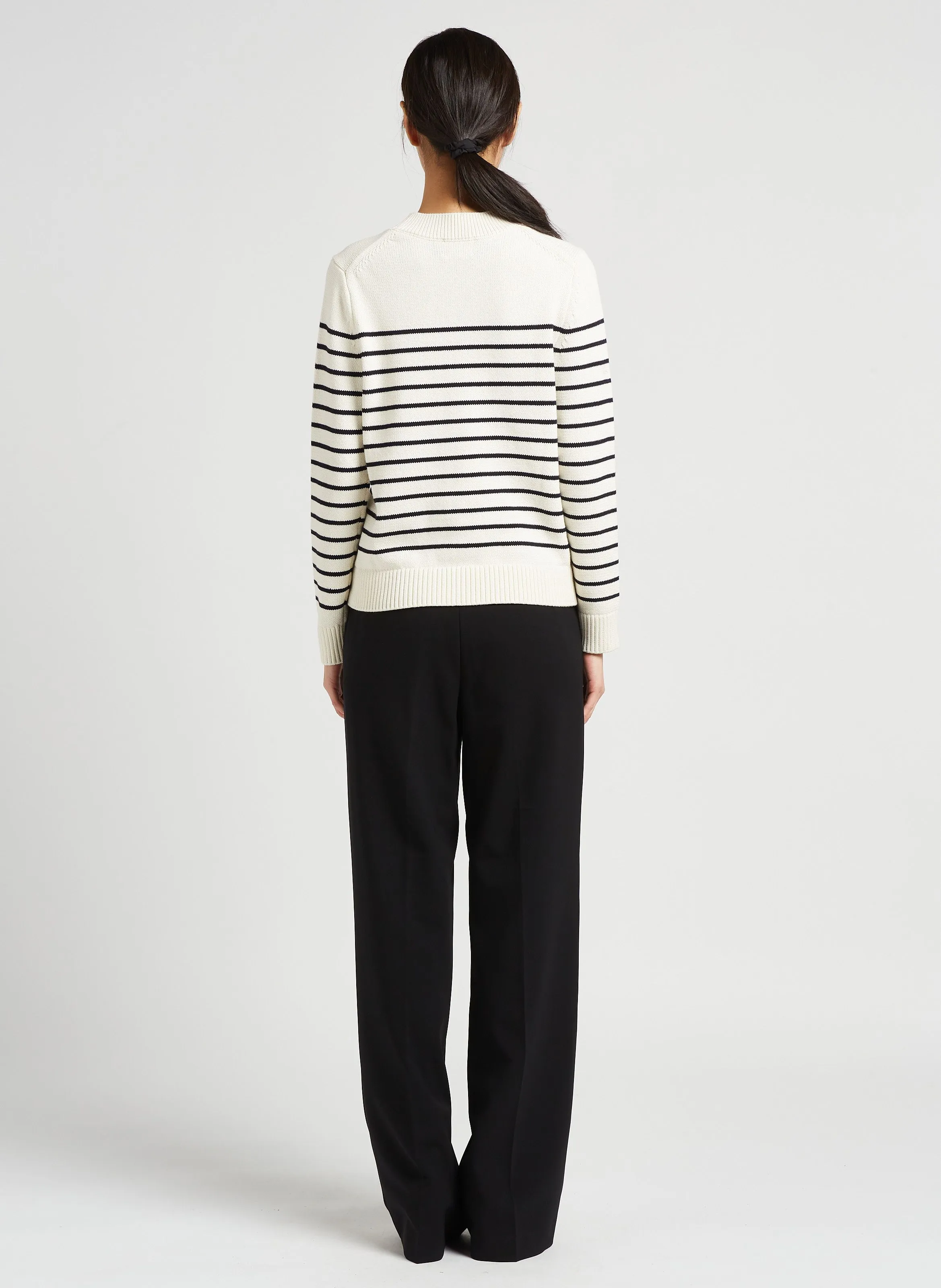 MAISON 123 LAYLA  PANTALóN ANCHO VAPOROSO EN NEGRO