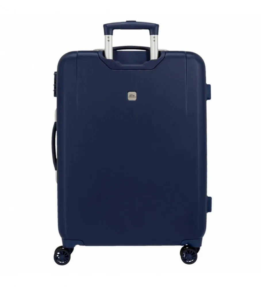 MALETA MEDIANA CAPTAIN AMERICA RíGIDA AZUL 68X48X26CM