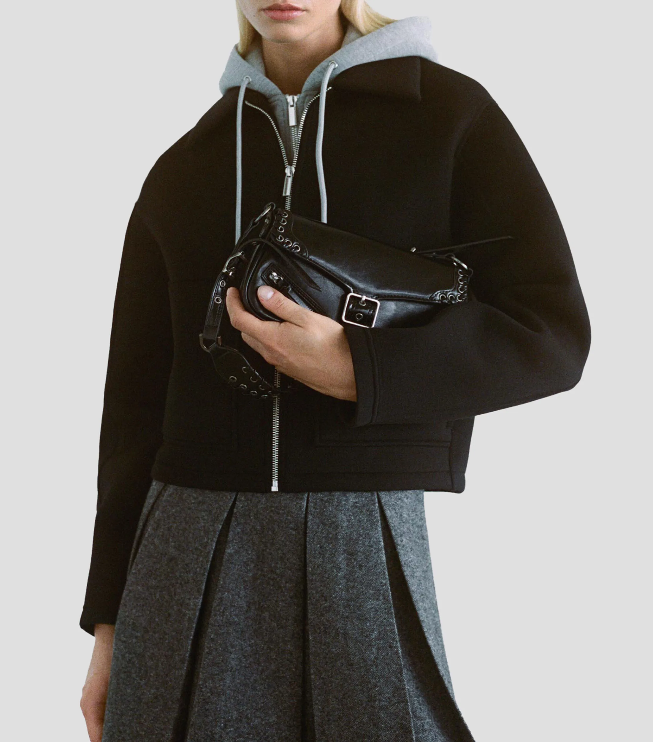 Mango Bolsa Shoulder con hebillas Mujer
