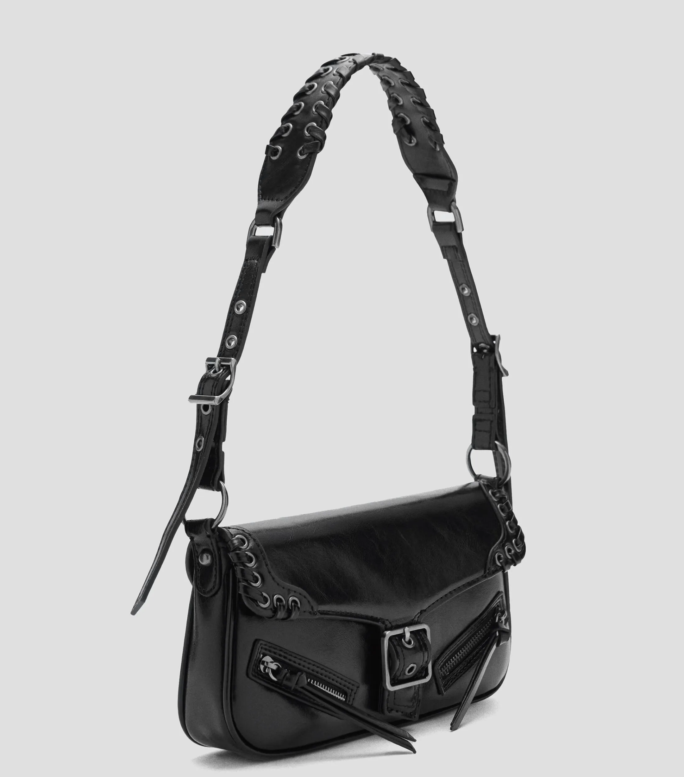 Mango Bolsa Shoulder con hebillas Mujer