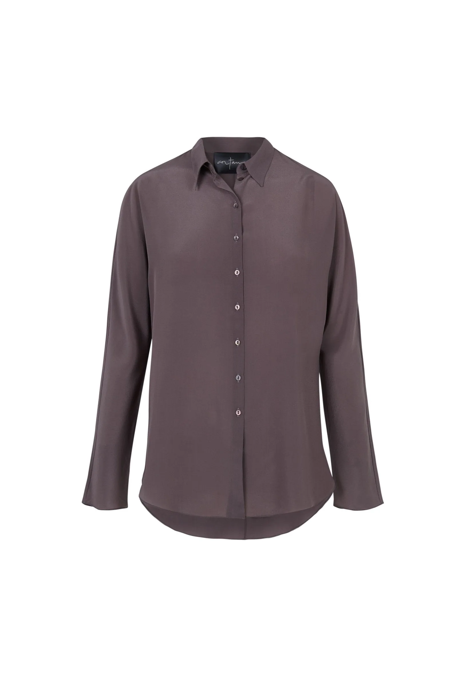 Match, lilac silk shirt