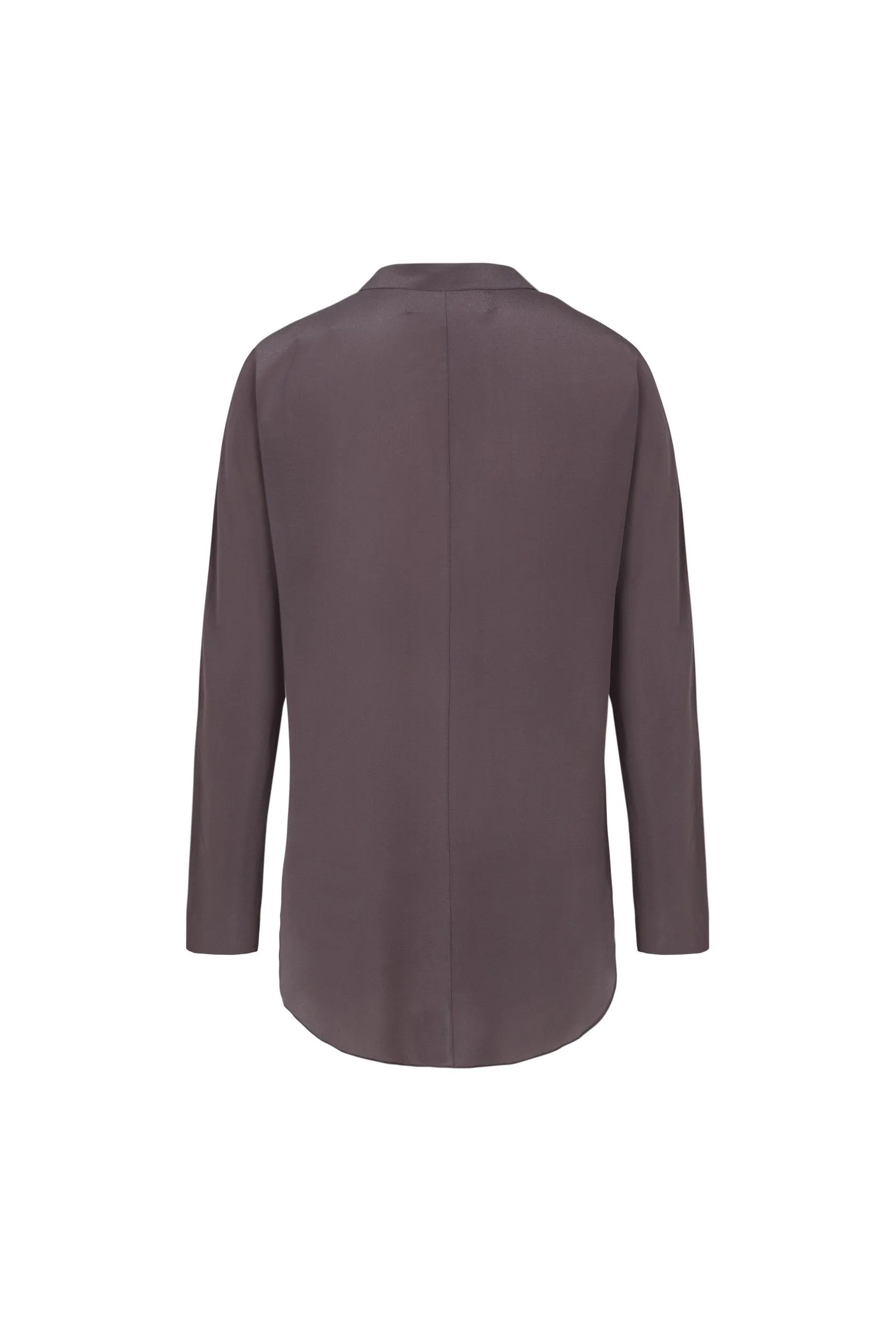Match, lilac silk shirt