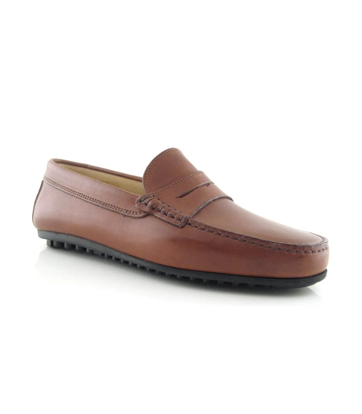Mocasín para hombre en color cuero