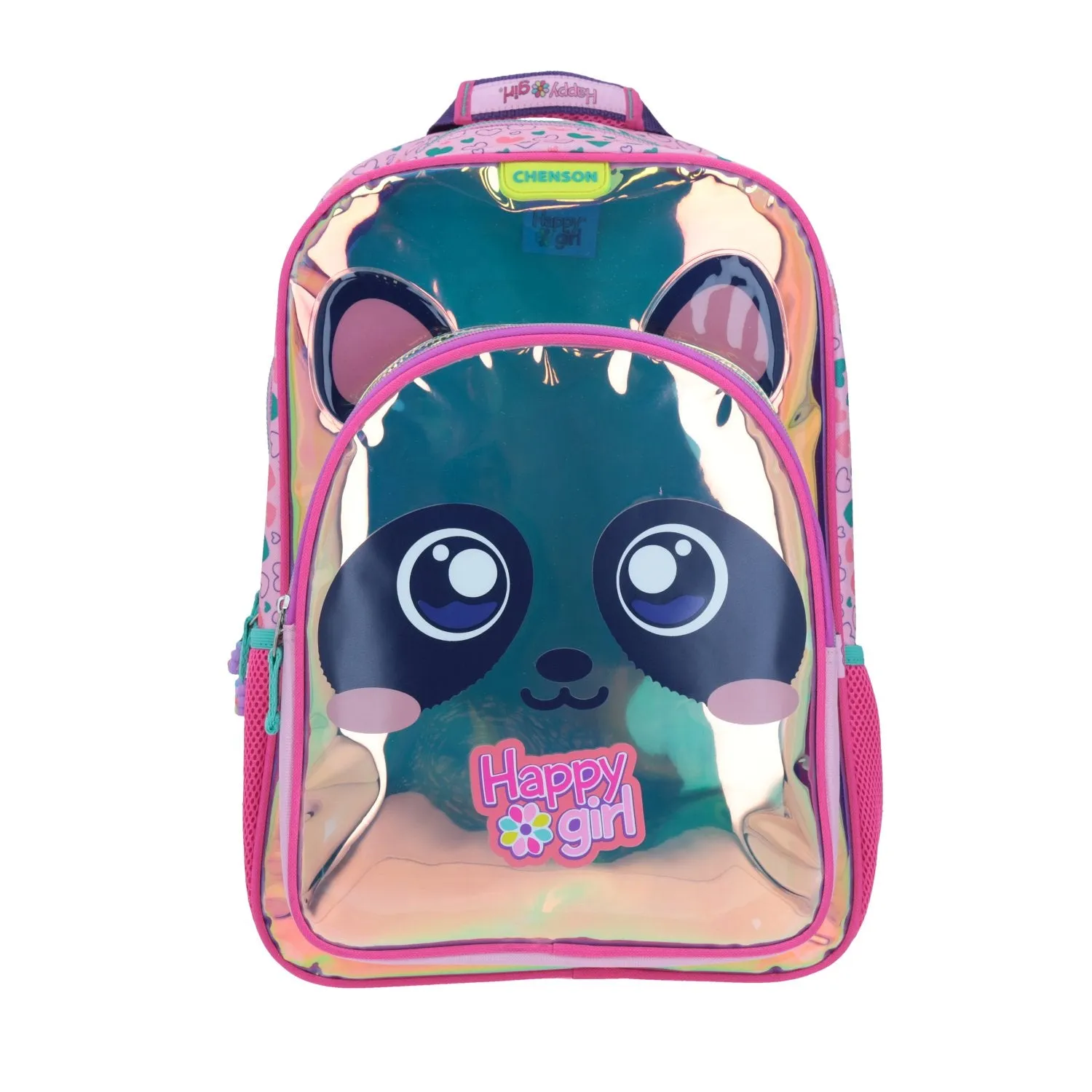 Mochila Escolar Magic Panda Iridiscente Happy Girl Chenson