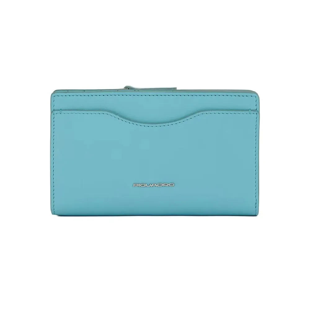 Monedero de Piel Piquadro PD1353S119R/AZ Color Turquesa
