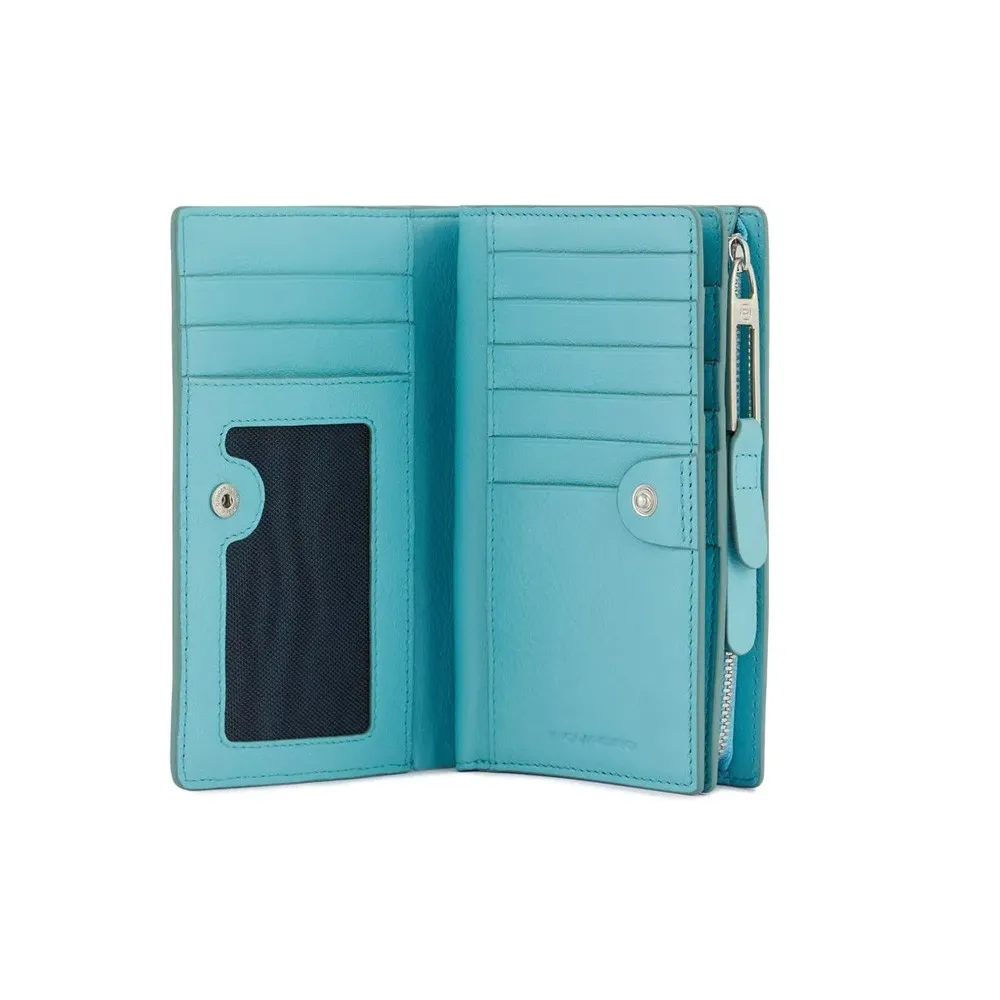 Monedero de Piel Piquadro PD1353S119R/AZ Color Turquesa