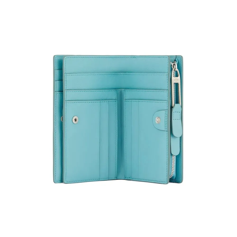 Monedero de Piel Piquadro PD1353S119R/AZ Color Turquesa