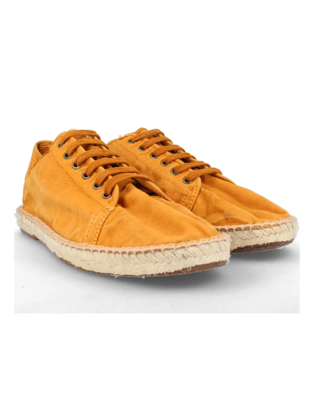 NATURAL WORLD  ZAPATILLA BASKET ESPARTO CORDONES CUERO