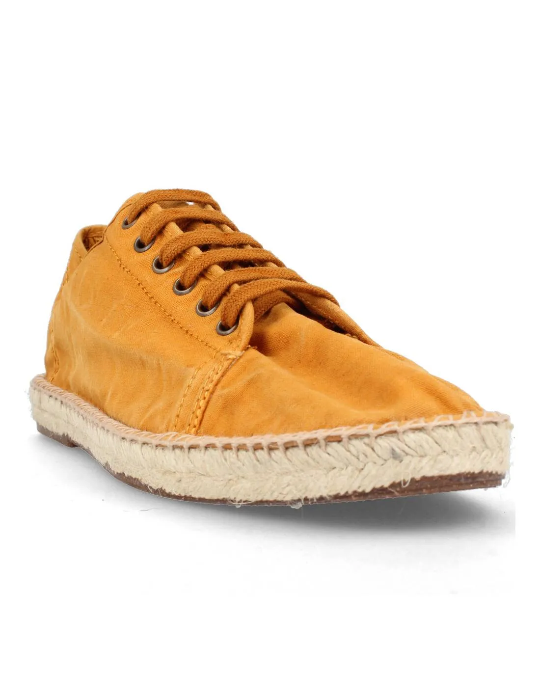 NATURAL WORLD  ZAPATILLA BASKET ESPARTO CORDONES CUERO