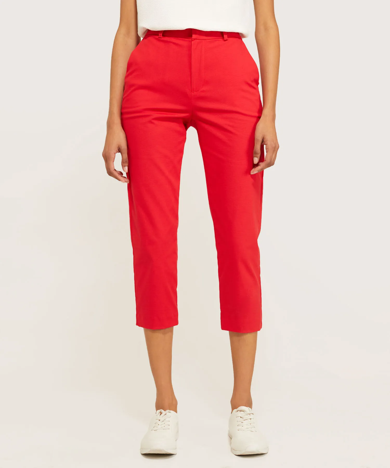 PANTALON CAPRI UNICOLOR