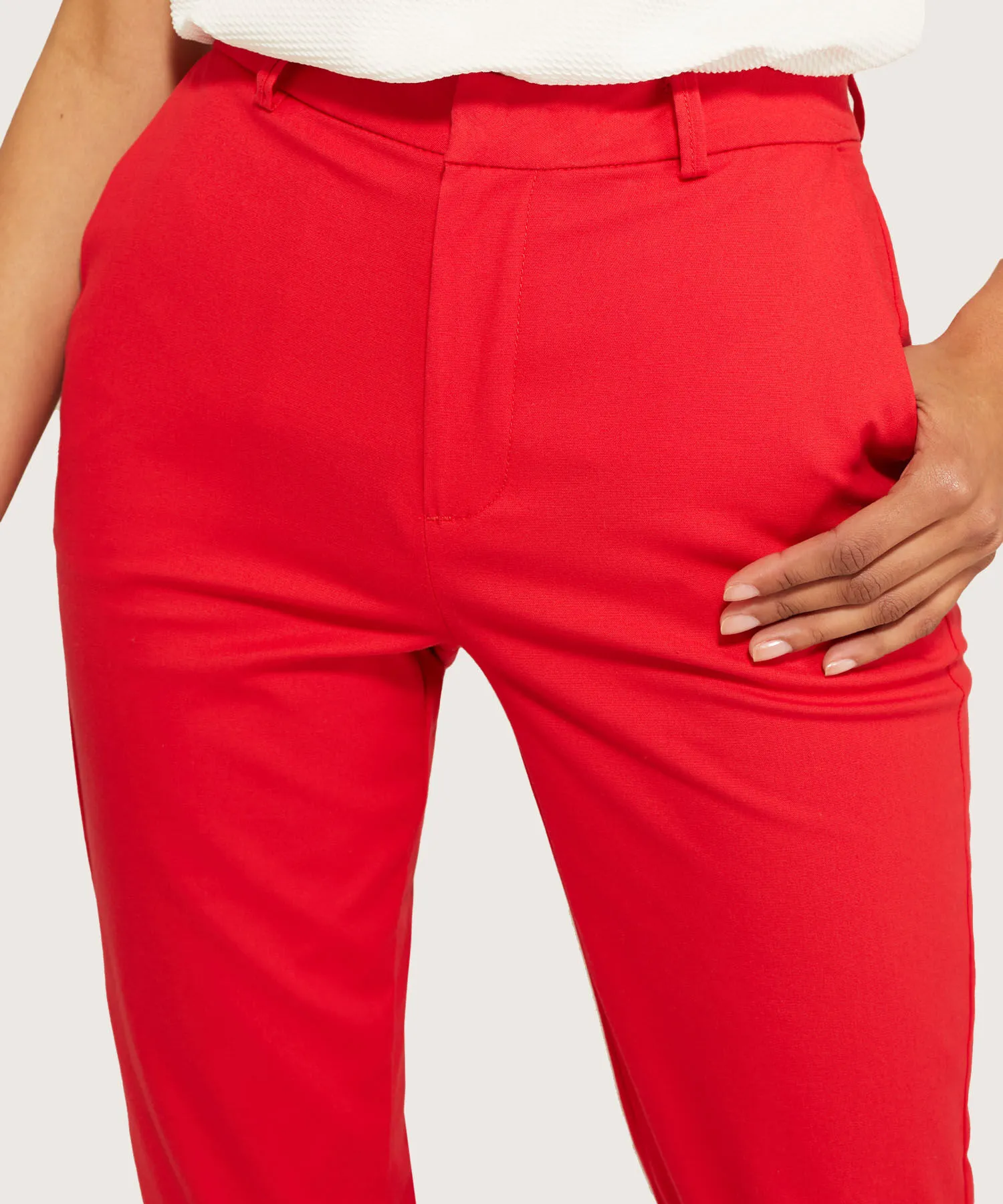 PANTALON CAPRI UNICOLOR