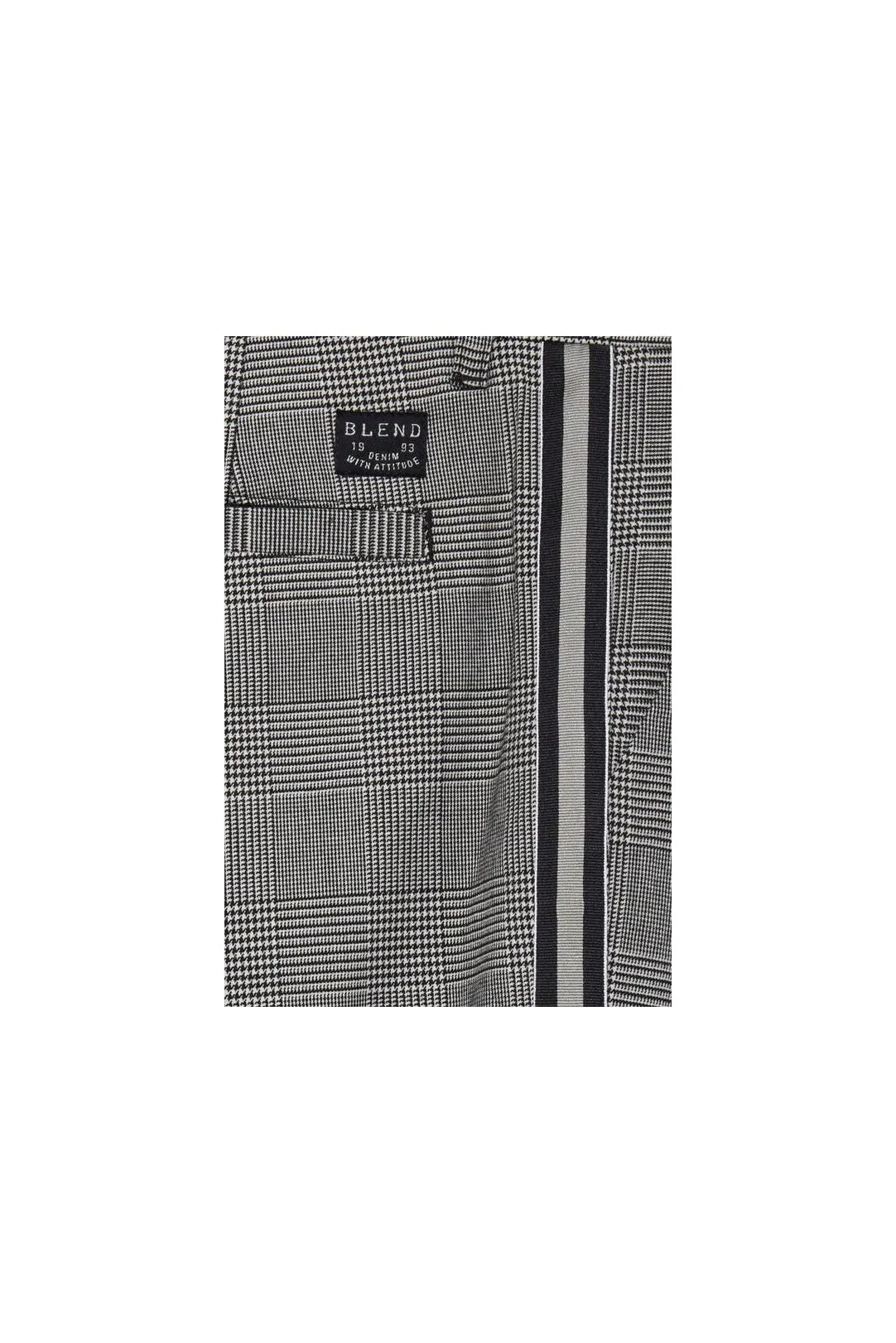 PANTALON HOMBRE BANDA LATERAL NEGRO