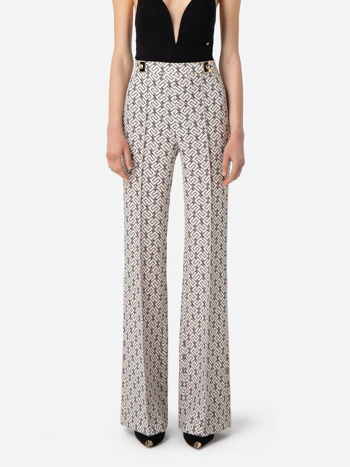 PANTALON PALAZZO LOGOTIPO ELISABETTA FRANCHI