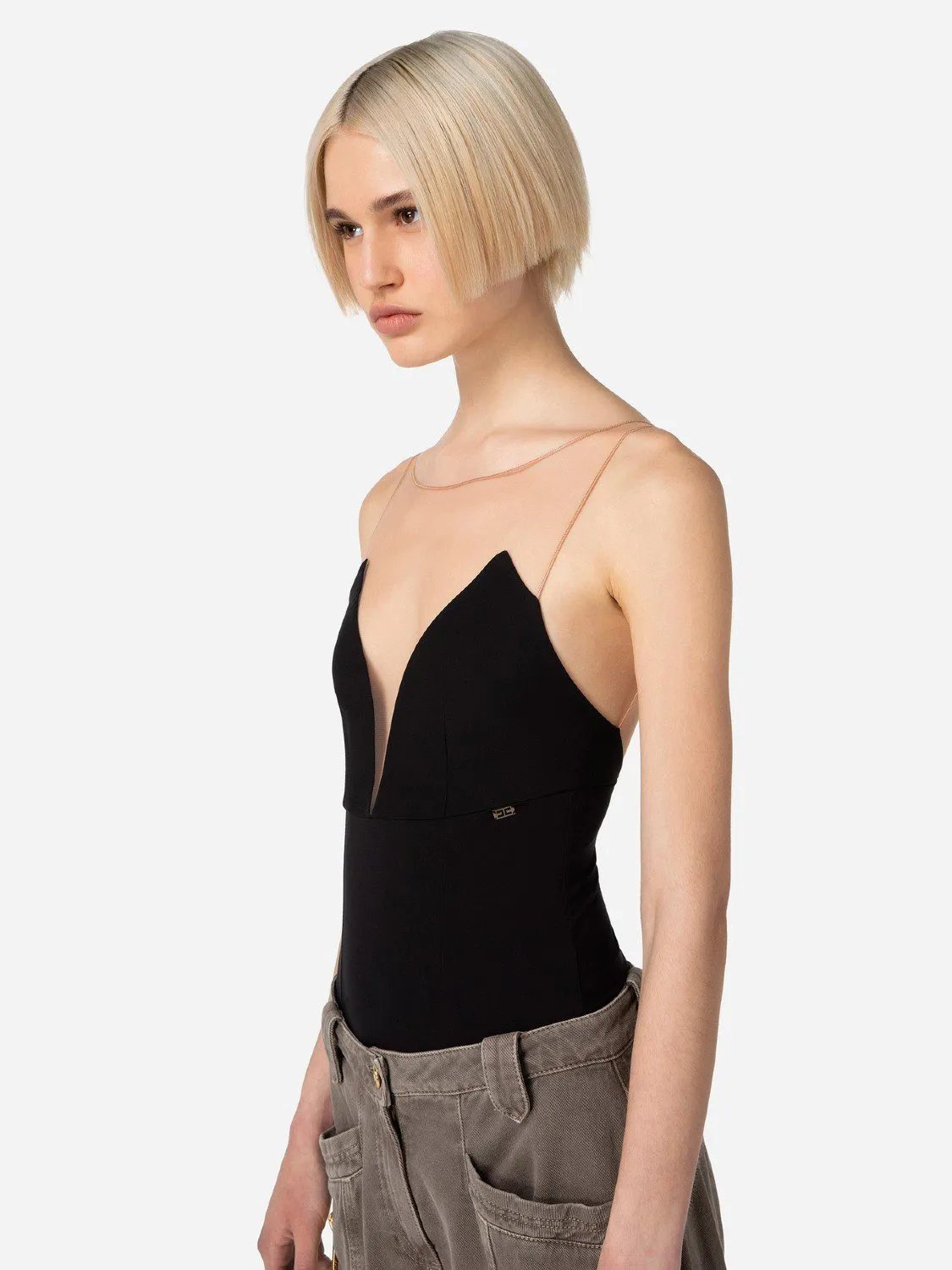 PANTALON PALAZZO LOGOTIPO ELISABETTA FRANCHI