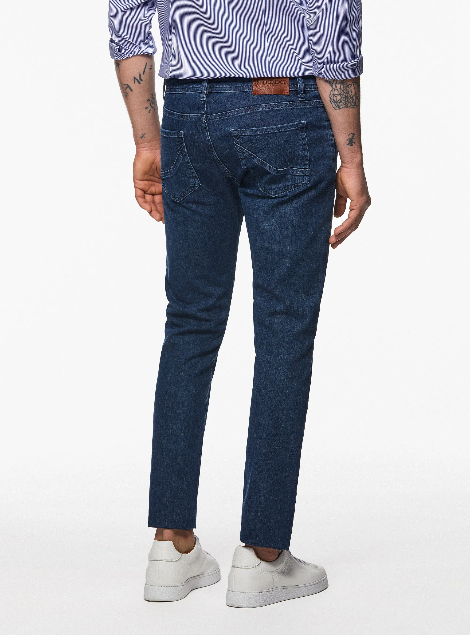 Pantalones de algodón elástico de colores
