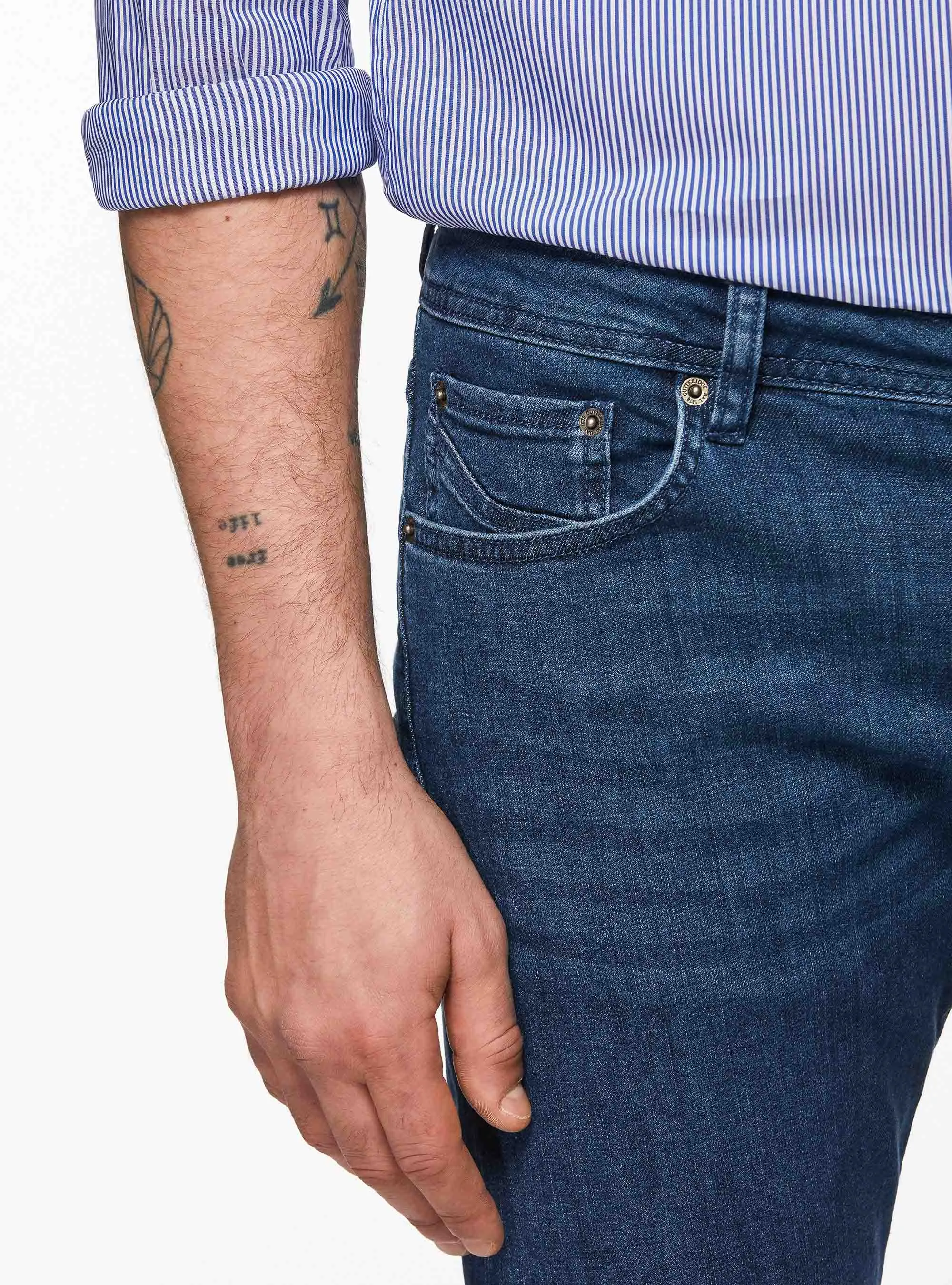 Pantalones de algodón elástico de colores