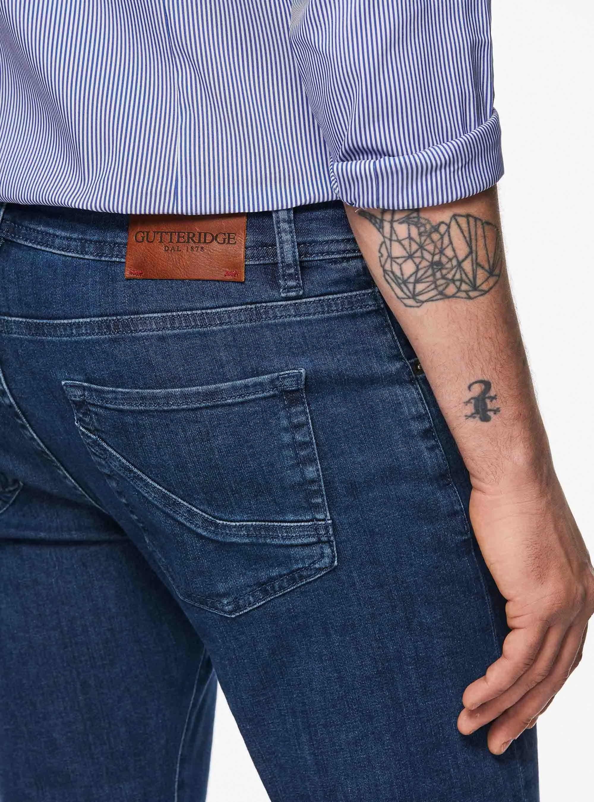 Pantalones de algodón elástico de colores