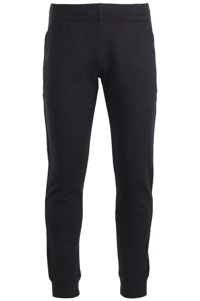 Pantalón negro largo logo en oro parte trasera