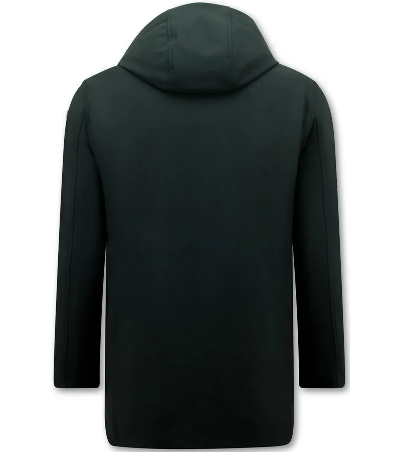 PARKAS DE DISEñO PARA HOMBRES 8518  NEGRO