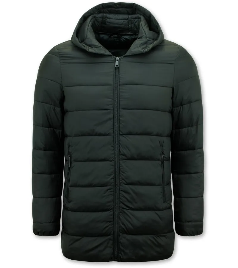 PARKAS DE DISEñO PARA HOMBRES 8518  NEGRO