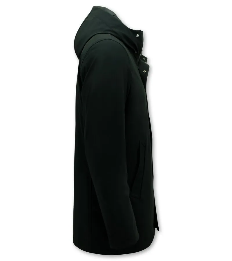 PARKAS DE DISEñO PARA HOMBRES 8518  NEGRO