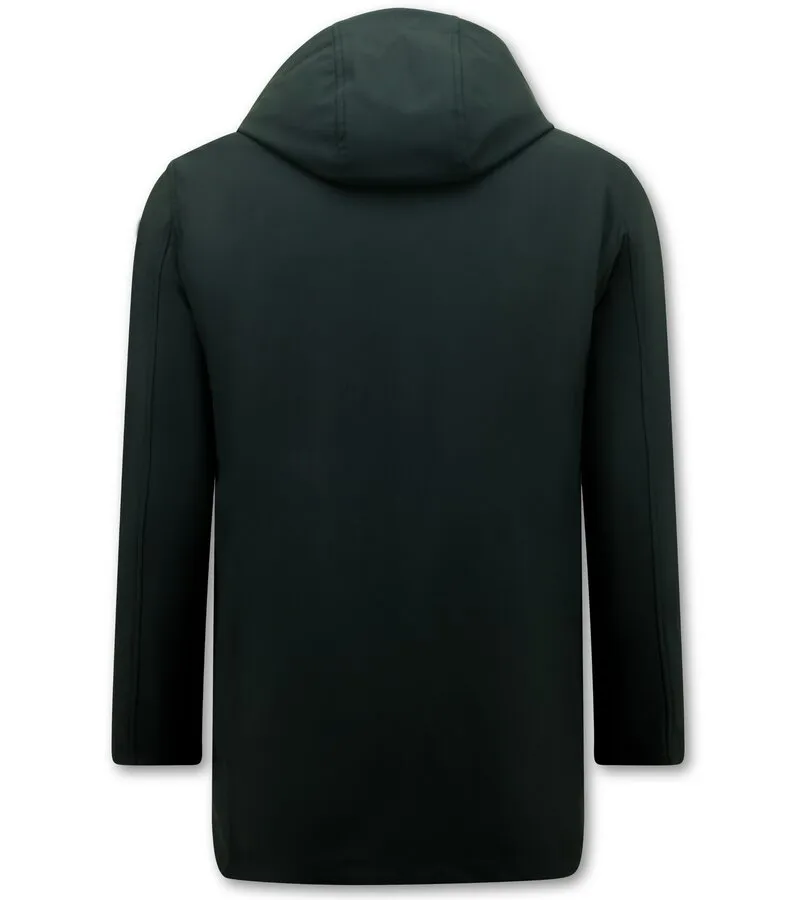 PARKAS DE DISEñO PARA HOMBRES 8518  NEGRO