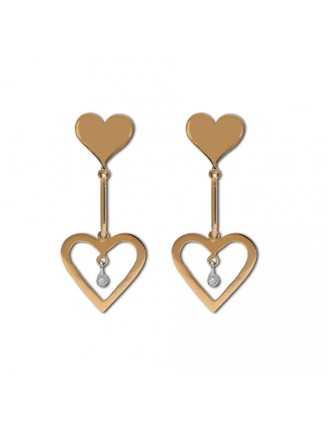 Pendientes Oro Diamantes