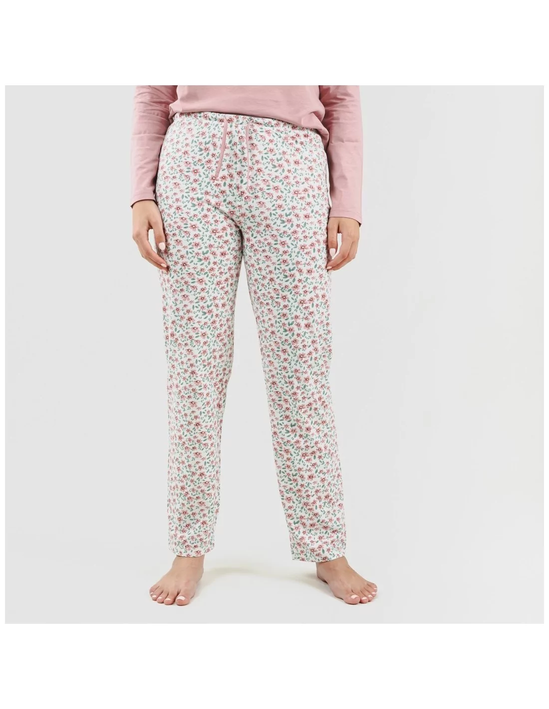 Pijama largo algodón Vita rosa