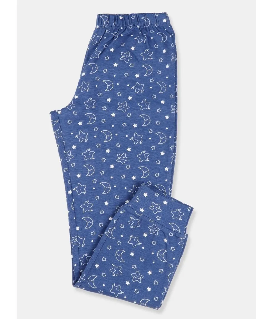 Pijama niña invierno Mr Worderful Sigue Tus Sueños azul algodón