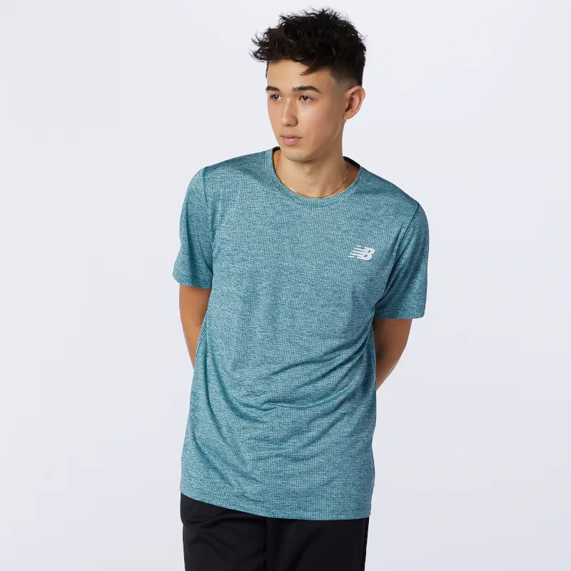Polera Entrenamiento Hombre New Balance Tenacity Azul 