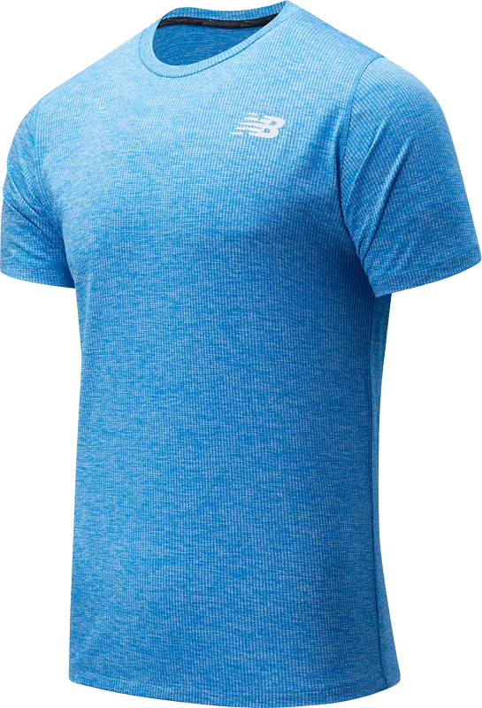 Polera Entrenamiento Hombre New Balance Tenacity Celeste