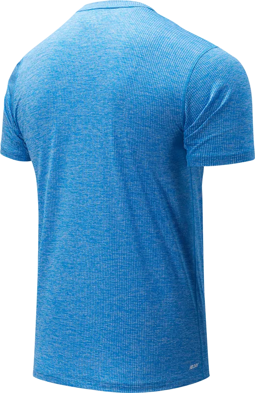 Polera Entrenamiento Hombre New Balance Tenacity Celeste