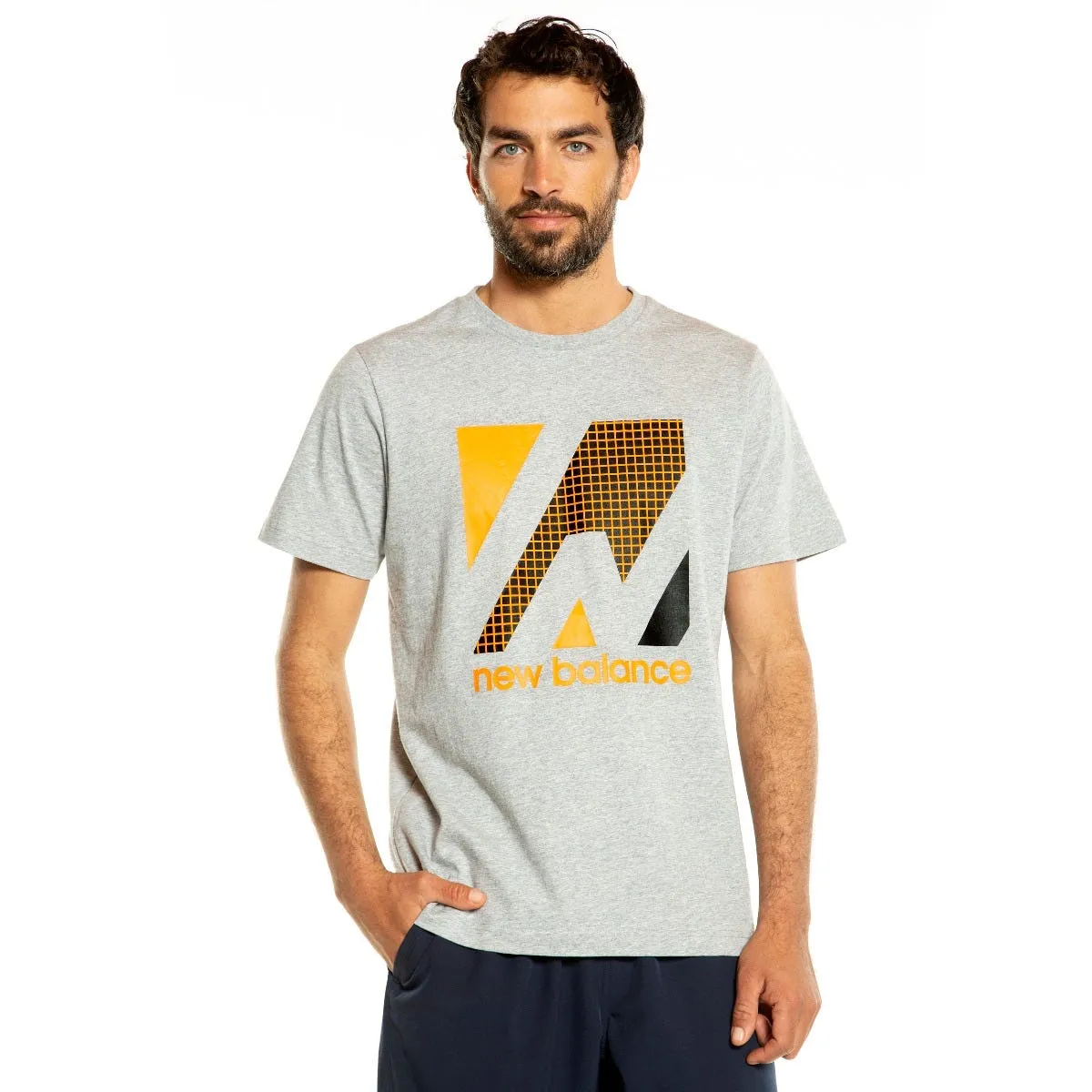 Polera Hombre New Balance Lifestyle Gris