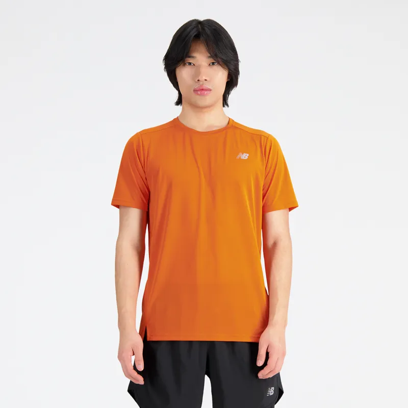 Polera Running Hombre New Balance Accelerate Naranja
