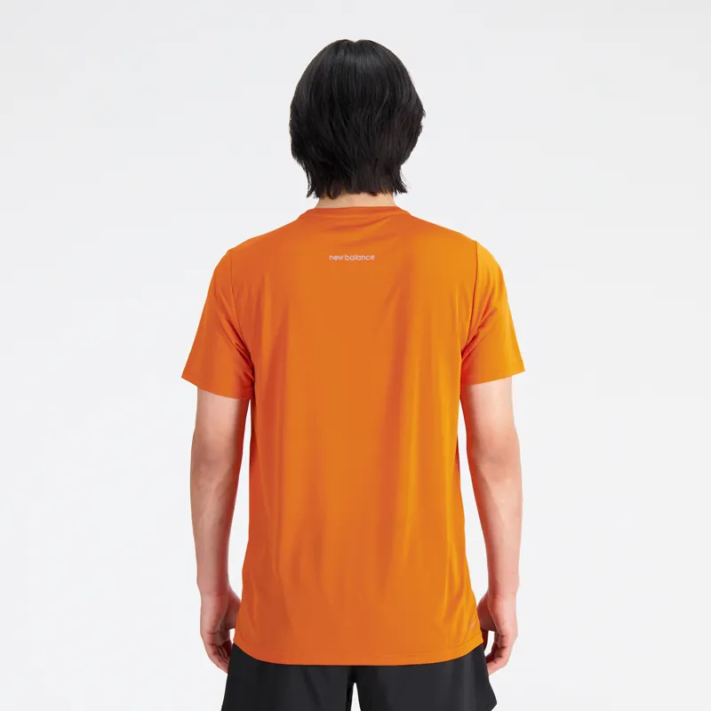 Polera Running Hombre New Balance Accelerate Naranja