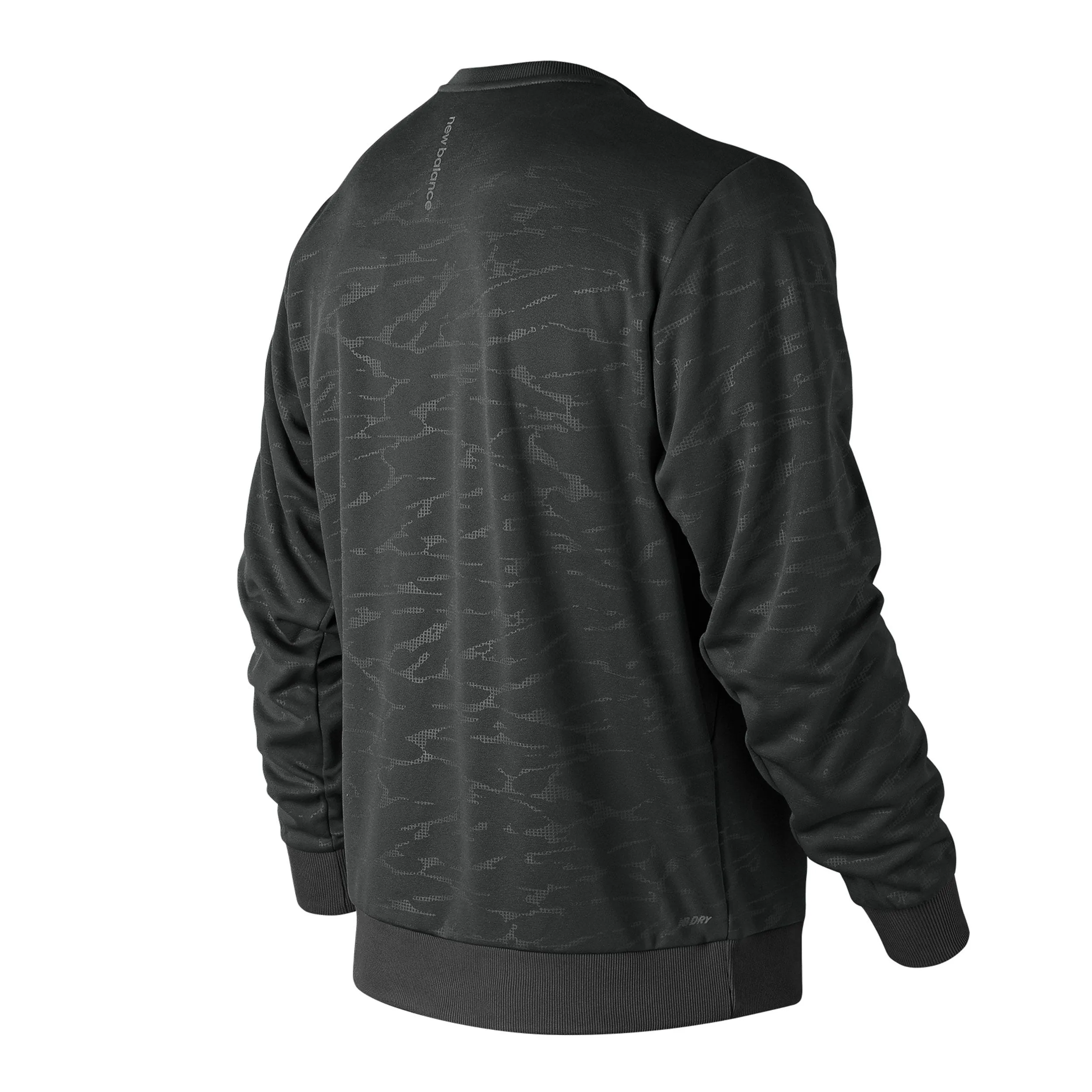 Polerón Running Hombre New Balance Corefleece Crew Negro