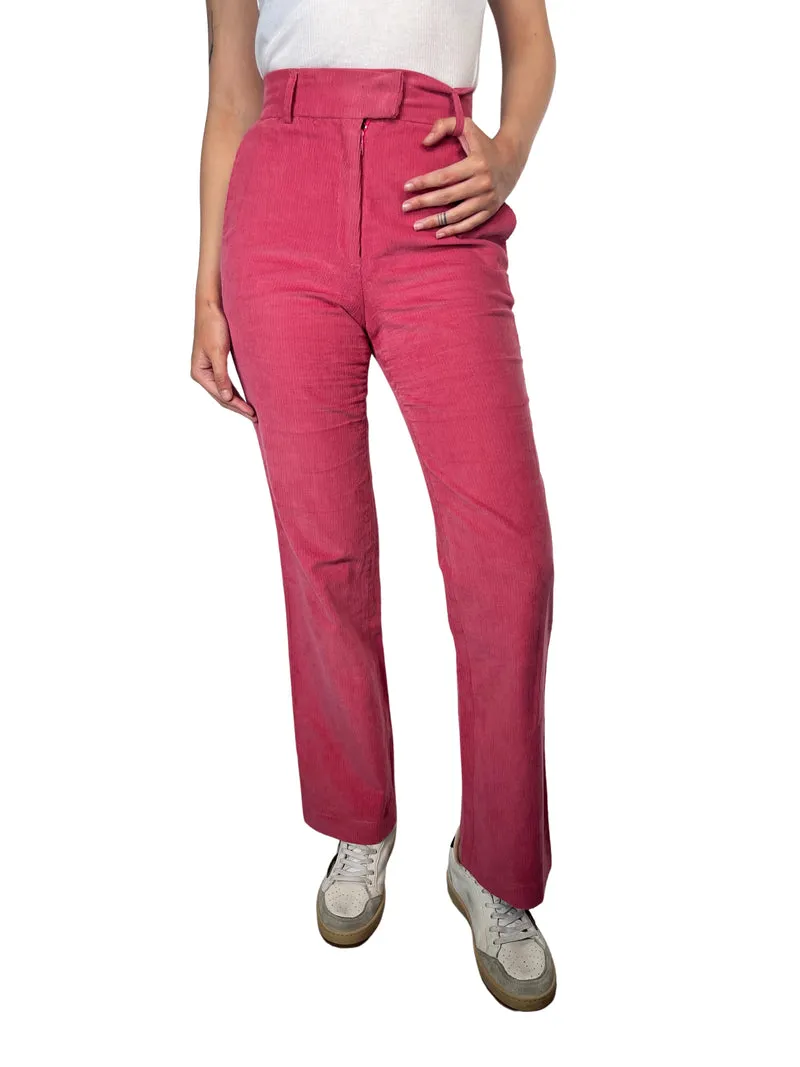 QÜINA Pantalón Cotelé Rosa