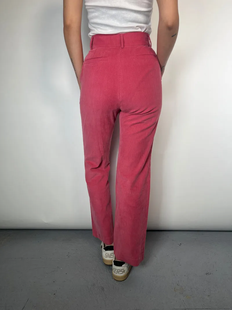QÜINA Pantalón Cotelé Rosa