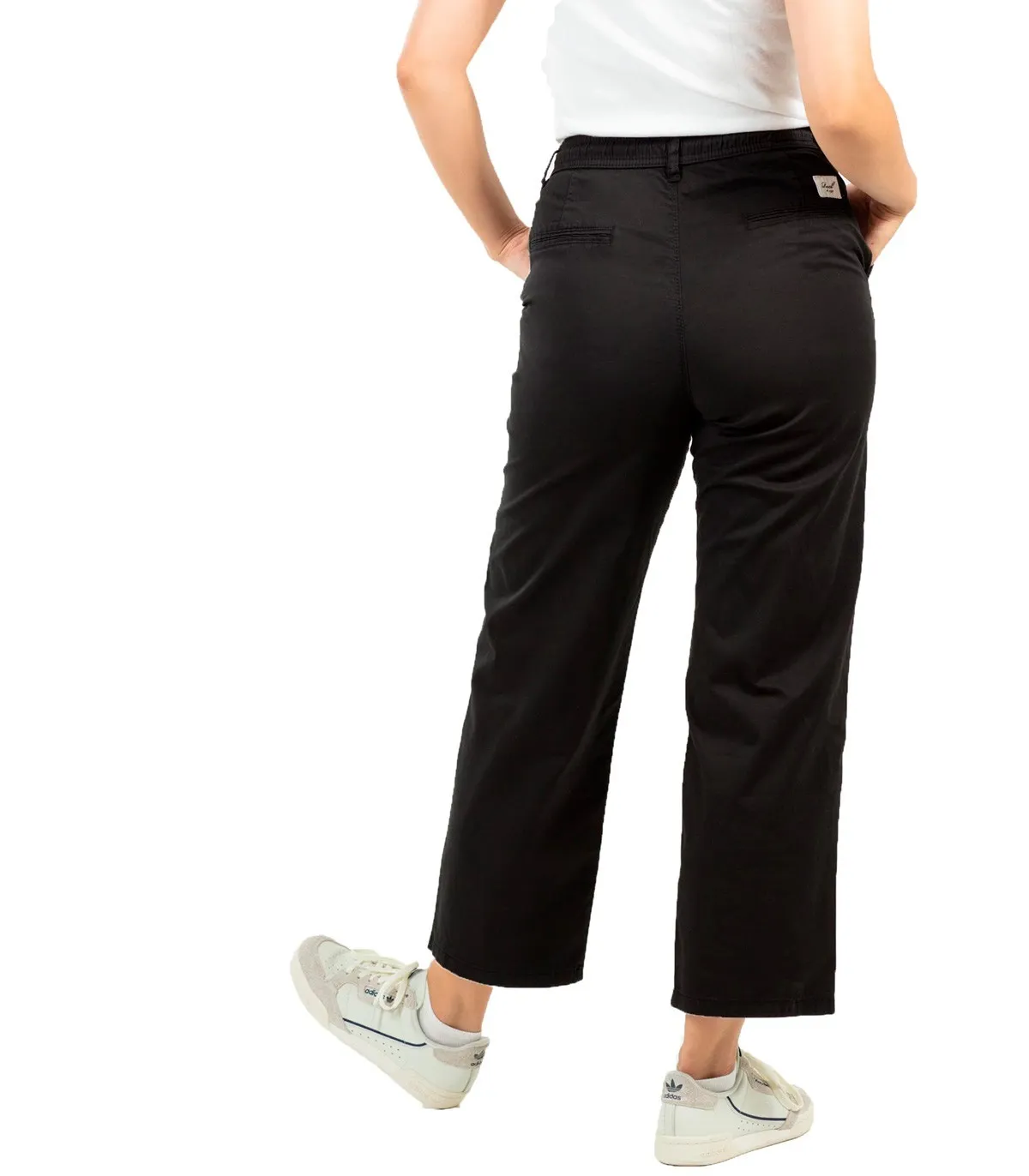 REELL  PANTALóN PARA MUJER NEGRO  REFLEX WOMEN LOOSE CHINO