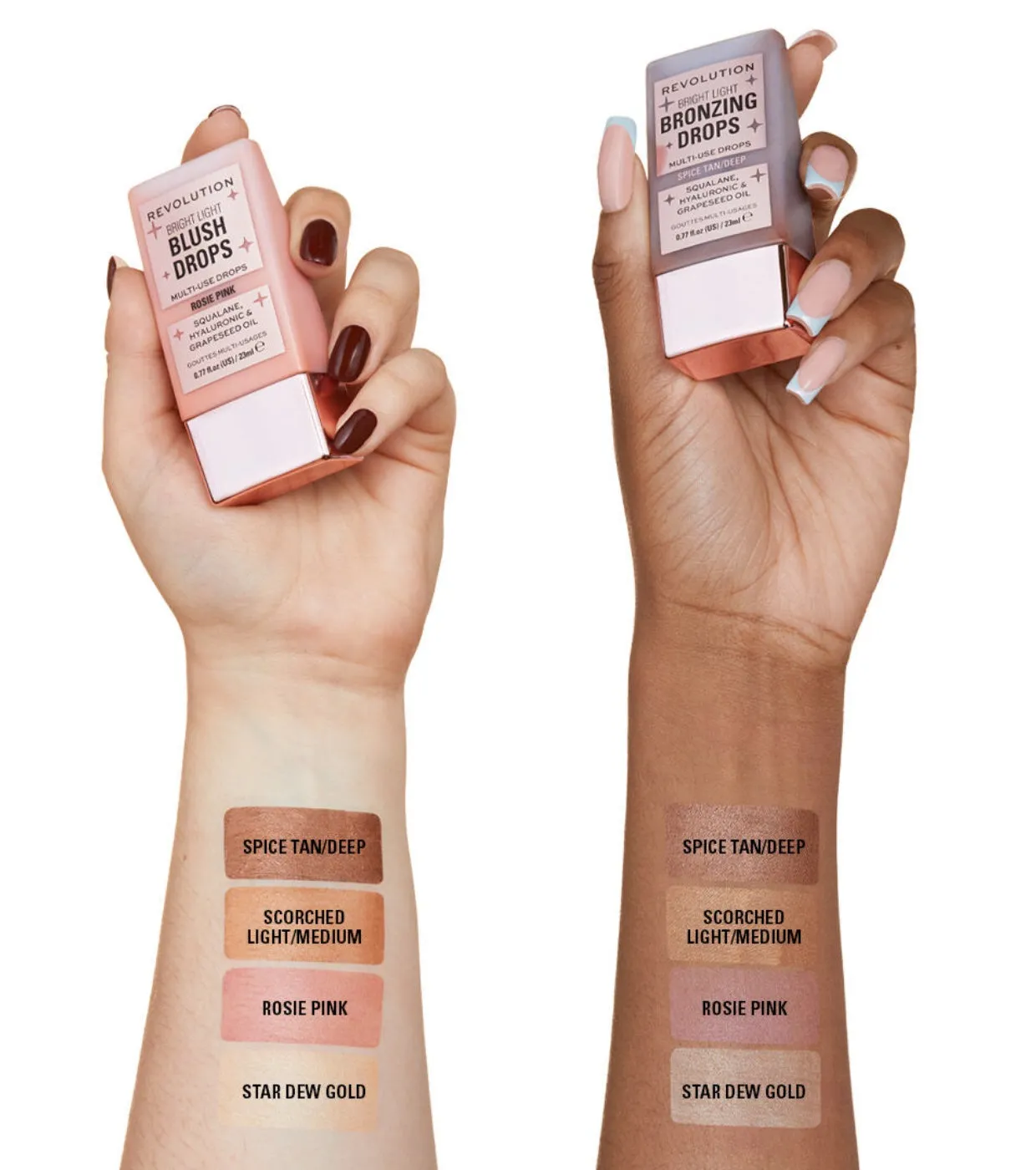 REVOLUTION  GOTAS BRONCEADORAS BRIGHT LIGHT  SPICE TAN/DEEP