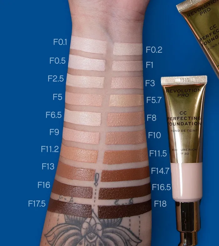 REVOLUTION PRO  CC CREAM PERFECTING FOUNDATION SPF 30  F5.7