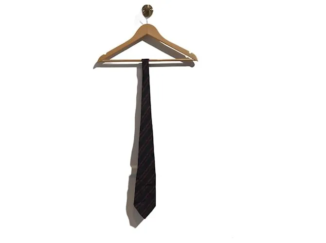 SAINT LAURENT Corbatas T.  Seda Negro 