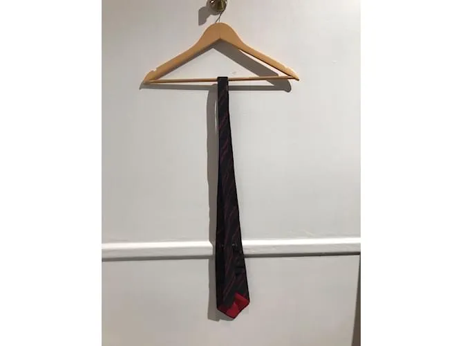 SAINT LAURENT Corbatas T.  Seda Negro 