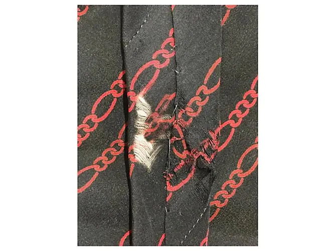 SAINT LAURENT Corbatas T.  Seda Negro 