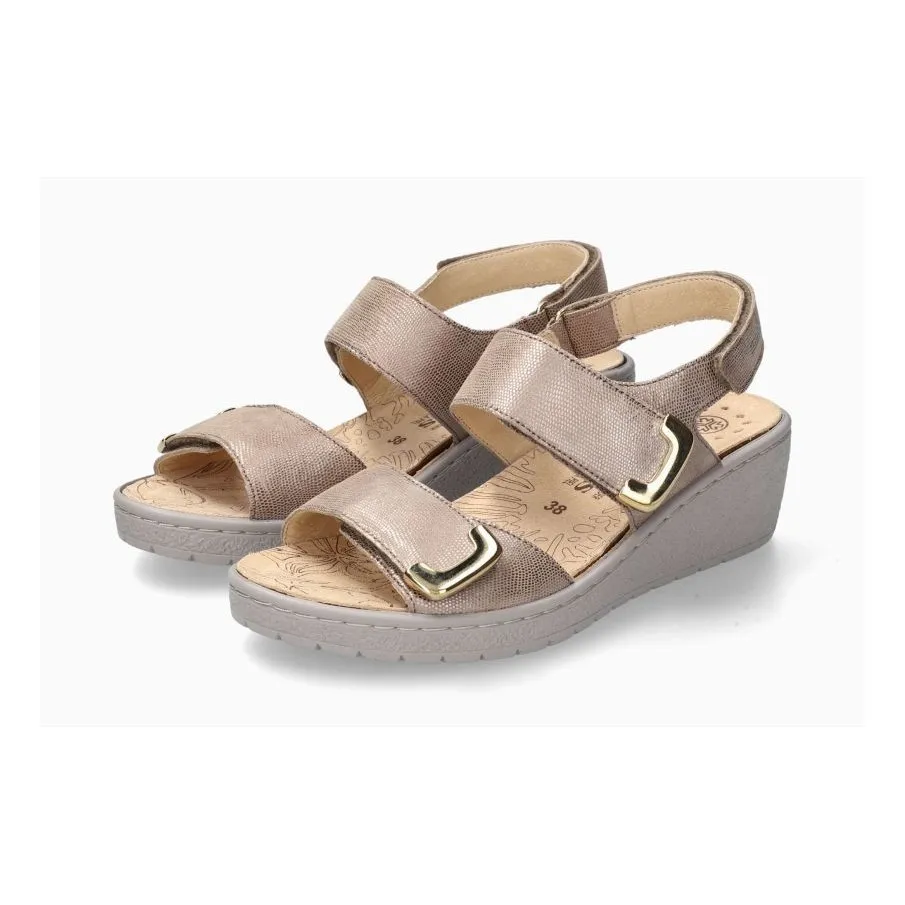 SANDALIA MOBILS PAM CHIC MUJER TAUPE