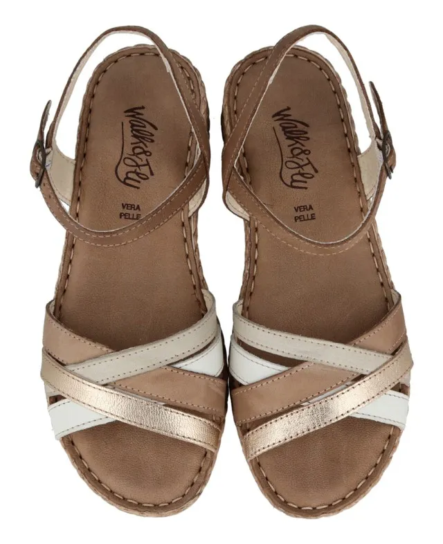 Sandalias cuña baja Walk & Fly Caleta 3087 37020
