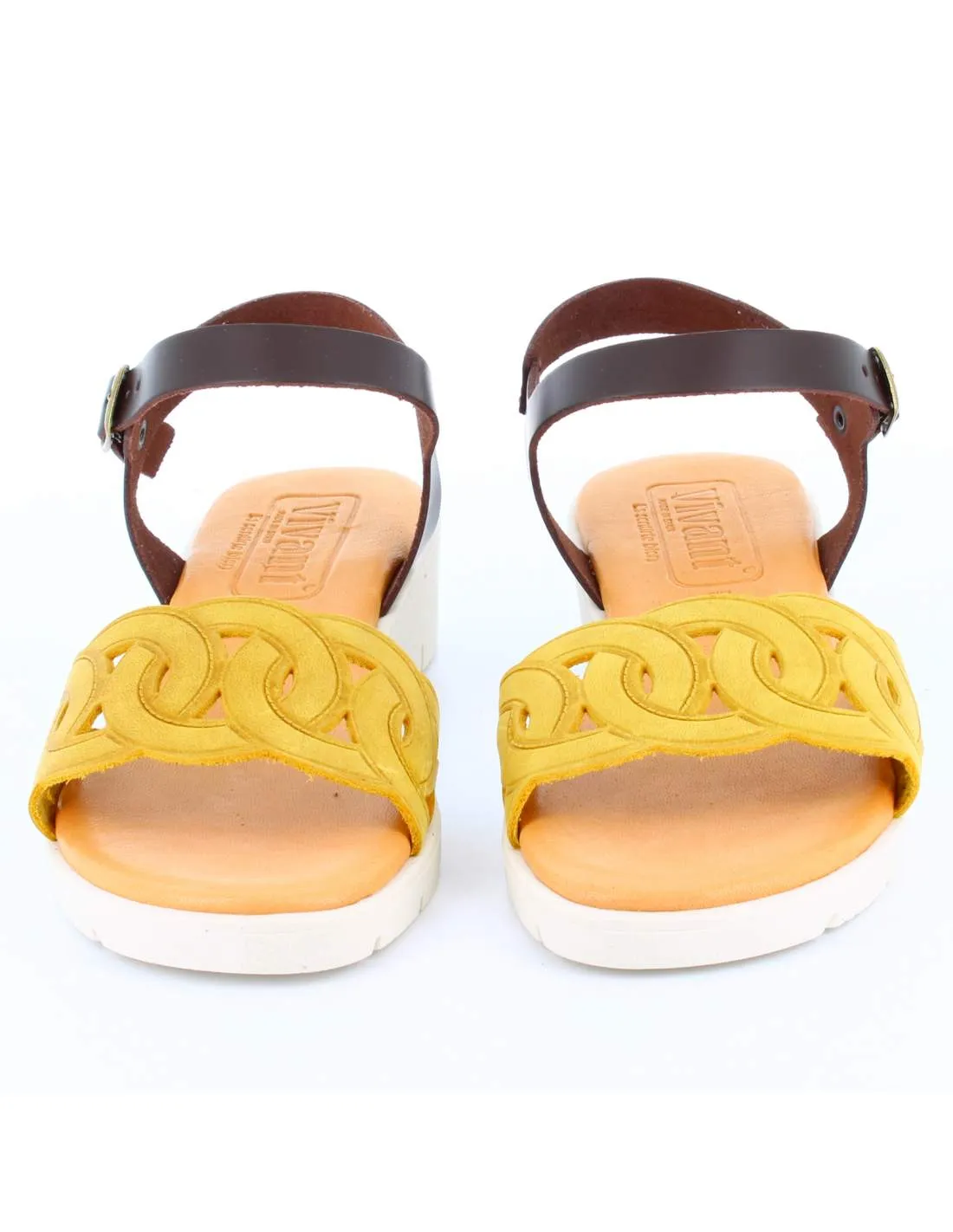 Sandalias Mujer Mostaza 100