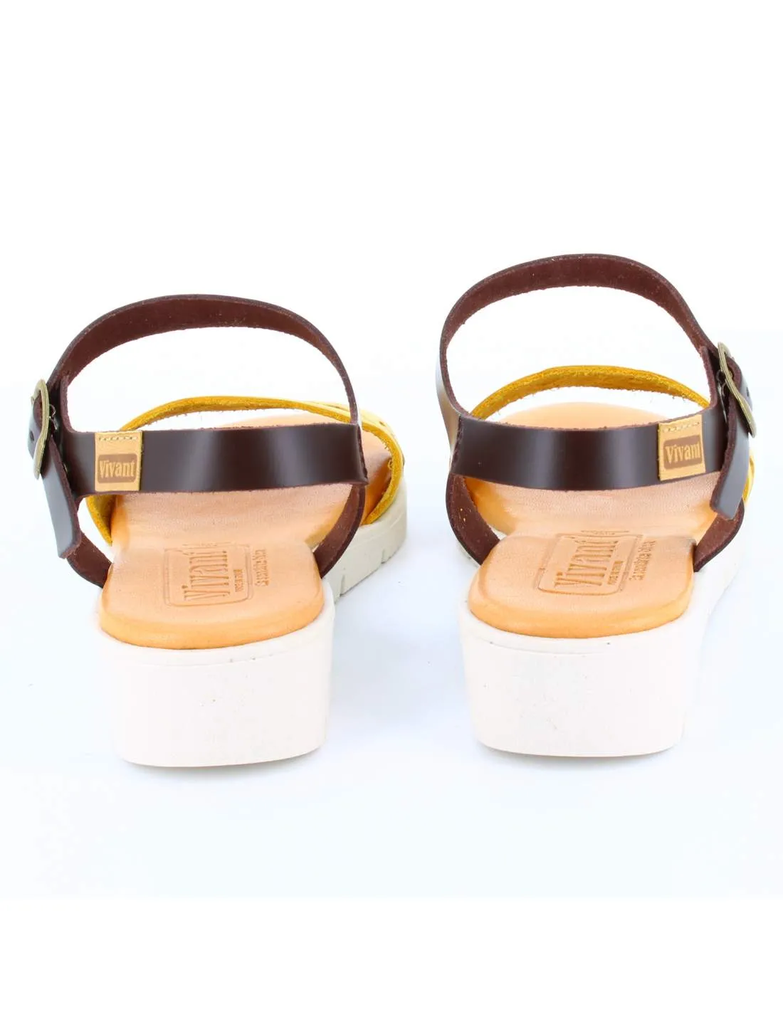 Sandalias Mujer Mostaza 100